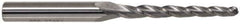 Accupro - 3.5° Taper Angle per Side, 1/8" Small End Diam, 1-1/4" LOC, Solid Carbide 3 Flute Tapered Ball End Mill - 2-1/2" OAL, 3/8" Shank Diam - Eagle Tool & Supply