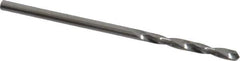 SGS - 5/64" 118° Solid Carbide Jobber Drill - Bright Finish, Right Hand Cut, Spiral Flute, Straight Shank, 1-3/4" OAL, Faceted Point - Eagle Tool & Supply