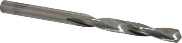 SGS - 17/64" 118° Solid Carbide Jobber Drill - Bright Finish, Right Hand Cut, Spiral Flute, Straight Shank, 3-1/2" OAL, Faceted Point - Eagle Tool & Supply