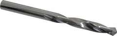 SGS - 5/16" 118° Solid Carbide Jobber Drill - Bright Finish, Right Hand Cut, Spiral Flute, Straight Shank, 3-3/4" OAL, Faceted Point - Eagle Tool & Supply