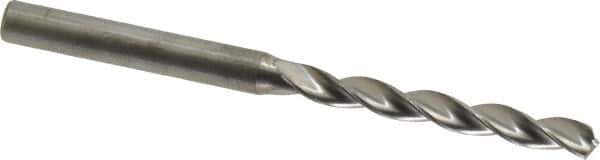 Kennametal - 5mm 130° Solid Carbide Jobber Drill - Bright Finish, Right Hand Cut, Spiral Flute, Straight Shank, 82mm OAL, Standard Point - Eagle Tool & Supply