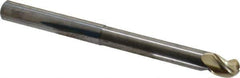 Accupro - 1/2" Diam, 5/8" LOC, 3 Flute Solid Carbide Ball End Mill - ZrN Finish, Single End, 6" OAL, 1/2" Shank Diam, Spiral Flute - Eagle Tool & Supply