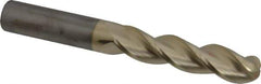 Accupro - 3/4" Diam, 3-1/4" LOC, 3 Flute Solid Carbide Ball End Mill - ZrN Finish, Single End, 6" OAL, 3/4" Shank Diam, Spiral Flute - Eagle Tool & Supply