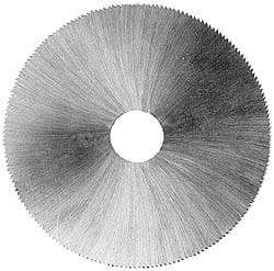 Made in USA - 2-1/2" Diam x 0.025" Blade Thickness, 1/2" Arbor Hole Diam, 190 Teeth, Solid Carbide, Jeweler's Saw - Uncoated - Eagle Tool & Supply