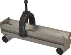 Made in USA - 1-1/4 Inch Long x 1-1/4 Inch Wide x 0.0001 Inch Parallelism, Vee Sine Bar - Includes Back Plate - Eagle Tool & Supply