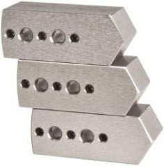 Northfield - 4" & Up Chuck Capacity, Northfield Air Style Attachment, Square Soft Lathe Chuck Jaw - 3 Jaws, Steel, 1.895mm Long x 3/4" Wide x 3/4" High - Eagle Tool & Supply