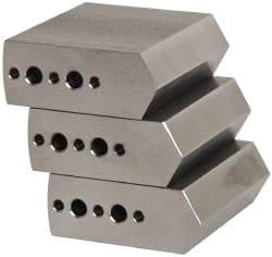 Northfield - 4" & Up Chuck Capacity, Northfield Air Style Attachment, Square Soft Lathe Chuck Jaw - 3 Jaws, Steel, 1.895mm Long x 3/4" Wide x 1-1/2" High - Eagle Tool & Supply