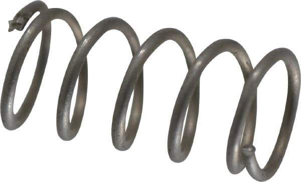 Value Collection - 0.12" OD, 0.012" Wire, 1/4" Free Length, Compression Spring - 5.26 Lb Spring Rating, Stainless Steel - Eagle Tool & Supply