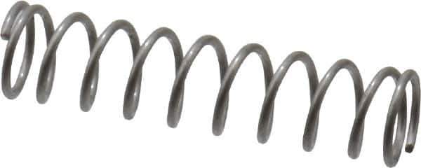 Value Collection - 0.12" OD, 0.012" Wire, 1/2" Free Length, Compression Spring - 2.48 Lb Spring Rating, Stainless Steel - Eagle Tool & Supply