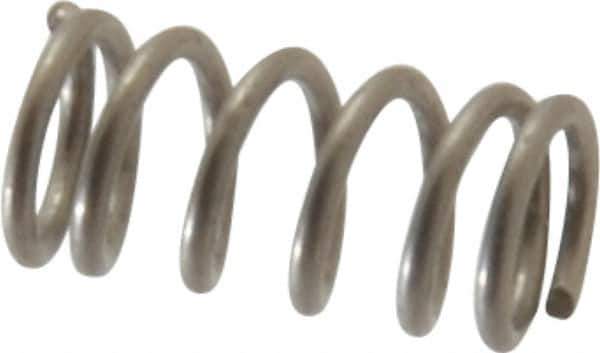 Value Collection - 0.12" OD, 0.016" Wire, 1/4" Free Length, Compression Spring - 15.72 Lb Spring Rating, Stainless Steel - Eagle Tool & Supply