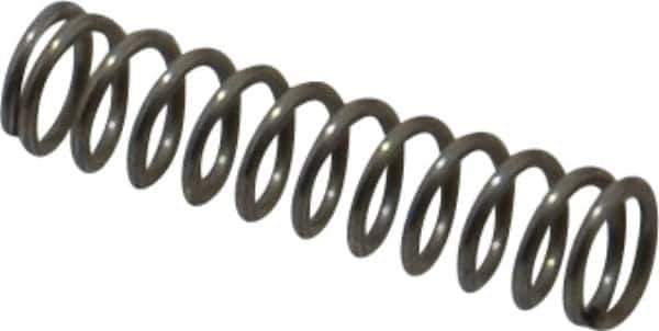 Value Collection - 0.12" OD, 0.016" Wire, 1/2" Free Length, Compression Spring - 7.01 Lb Spring Rating, Stainless Steel - Eagle Tool & Supply