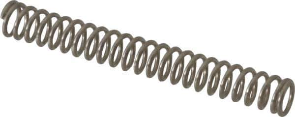 Value Collection - 0.12" OD, 0.016" Wire, 1" Free Length, Compression Spring - 3.2 Lb Spring Rating, Stainless Steel - Eagle Tool & Supply