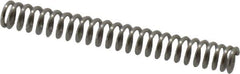 Value Collection - 0.12" OD, 0.02" Wire, 1" Free Length, Compression Spring - 8.15 Lb Spring Rating, Stainless Steel - Eagle Tool & Supply