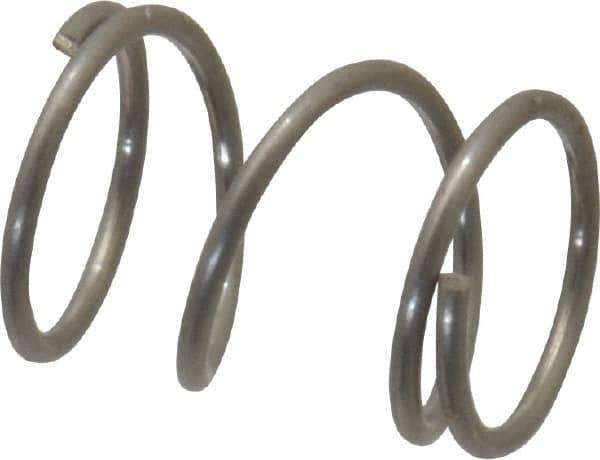 Value Collection - 0.18" OD, 0.016" Wire, 1/4" Free Length, Compression Spring - 7.82 Lb Spring Rating, Stainless Steel - Eagle Tool & Supply