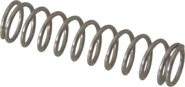 Value Collection - 0.18" OD, 0.02" Wire, 3/4" Free Length, Compression Spring - 4.78 Lb Spring Rating, Stainless Steel - Eagle Tool & Supply