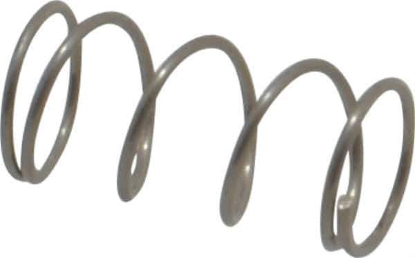 Value Collection - 0.24" OD, 0.02" Wire, 1/2" Free Length, Compression Spring - 4.88 Lb Spring Rating, Stainless Steel - Eagle Tool & Supply