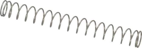 Value Collection - 0.24" OD, 0.02" Wire, 2" Free Length, Compression Spring - 1.1 Lb Spring Rating, Stainless Steel - Eagle Tool & Supply