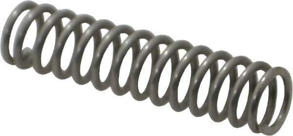 Value Collection - 0.24" OD, 0.032" Wire, 1" Free Length, Compression Spring - 11.61 Lb Spring Rating, Stainless Steel - Eagle Tool & Supply