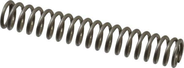 Value Collection - 0.24" OD, 0.032" Wire, 1-1/2" Free Length, Compression Spring - 7.56 Lb Spring Rating, Stainless Steel - Eagle Tool & Supply