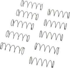 Value Collection - 0.3" OD, 0.02" Wire, 1" Free Length, Compression Spring - 1.7 Lb Spring Rating, Stainless Steel - Eagle Tool & Supply