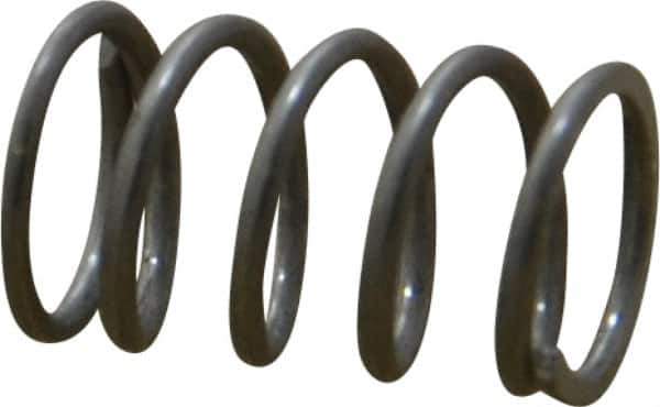 Value Collection - 0.3" OD, 0.032" Wire, 1/2" Free Length, Compression Spring - 16.58 Lb Spring Rating, Stainless Steel - Eagle Tool & Supply