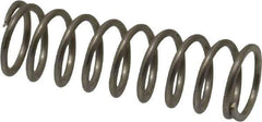 Value Collection - 0.3" OD, 0.032" Wire, 1" Free Length, Compression Spring - 7.72 Lb Spring Rating, Stainless Steel - Eagle Tool & Supply