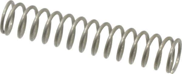 Value Collection - 0.3" OD, 0.032" Wire, 1-1/2" Free Length, Compression Spring - 5.03 Lb Spring Rating, Stainless Steel - Eagle Tool & Supply