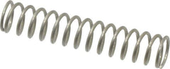 Value Collection - 0.3" OD, 0.032" Wire, 1-1/2" Free Length, Compression Spring - 5.03 Lb Spring Rating, Stainless Steel - Eagle Tool & Supply