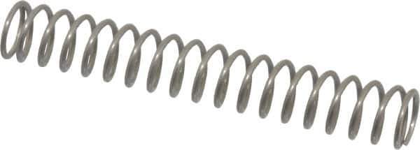 Value Collection - 0.3" OD, 0.032" Wire, 2" Free Length, Compression Spring - 3.73 Lb Spring Rating, Stainless Steel - Eagle Tool & Supply