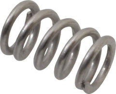Value Collection - 0.3" OD, 0.047" Wire, 1/2" Free Length, Compression Spring - 77.98 Lb Spring Rating, Stainless Steel - Eagle Tool & Supply