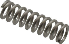 Value Collection - 0.3" OD, 0.047" Wire, 1" Free Length, Compression Spring - 34.94 Lb Spring Rating, Stainless Steel - Eagle Tool & Supply