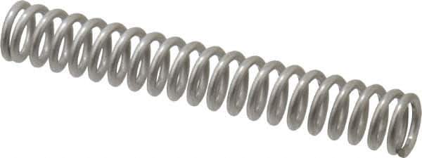 Value Collection - 0.3" OD, 0.047" Wire, 2" Free Length, Compression Spring - 16.61 Lb Spring Rating, Stainless Steel - Eagle Tool & Supply