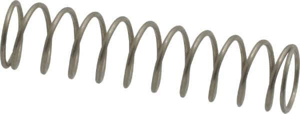 Value Collection - 0.36" OD, 0.032" Wire, 1-1/2" Free Length, Compression Spring - 3.58 Lb Spring Rating, Stainless Steel - Eagle Tool & Supply