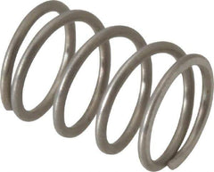 Value Collection - 0.36" OD, 0.035" Wire, 1/2" Free Length, Compression Spring - 20.17 Lb Spring Rating, Stainless Steel - Eagle Tool & Supply
