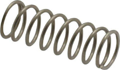 Value Collection - 0.36" OD, 0.035" Wire, 1" Free Length, Compression Spring - 9.32 Lb Spring Rating, Stainless Steel - Eagle Tool & Supply
