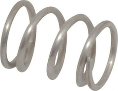 Value Collection - 0.36" OD, 0.041" Wire, 1/2" Free Length, Compression Spring - 30.24 Lb Spring Rating, Stainless Steel - Eagle Tool & Supply