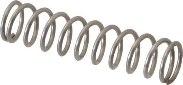 Value Collection - 0.36" OD, 0.041" Wire, 1-1/2" Free Length, Compression Spring - 8.91 Lb Spring Rating, Stainless Steel - Eagle Tool & Supply