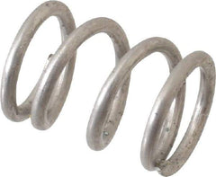 Value Collection - 0.36" OD, 0.047" Wire, 1/2" Free Length, Compression Spring - 51.76 Lb Spring Rating, Stainless Steel - Eagle Tool & Supply