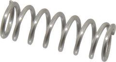 Value Collection - 0.36" OD, 0.047" Wire, 1" Free Length, Compression Spring - 23.19 Lb Spring Rating, Stainless Steel - Eagle Tool & Supply