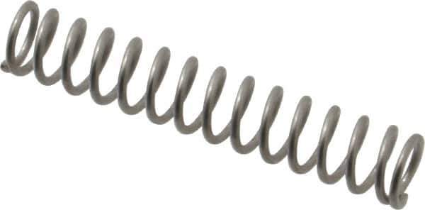 Value Collection - 0.36" OD, 0.047" Wire, 2" Free Length, Compression Spring - 11.02 Lb Spring Rating, Stainless Steel - Eagle Tool & Supply