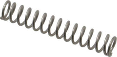 Value Collection - 0.36" OD, 0.047" Wire, 2" Free Length, Compression Spring - 11.02 Lb Spring Rating, Stainless Steel - Eagle Tool & Supply