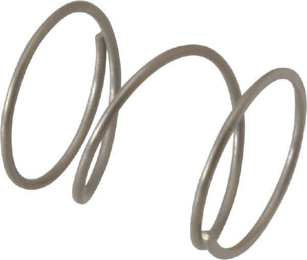 Value Collection - 0.42" OD, 0.028" Wire, 1/2" Free Length, Compression Spring - 6.28 Lb Spring Rating, Stainless Steel - Eagle Tool & Supply