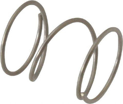 Value Collection - 0.42" OD, 0.028" Wire, 1/2" Free Length, Compression Spring - 6.28 Lb Spring Rating, Stainless Steel - Eagle Tool & Supply