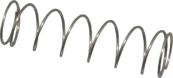 Value Collection - 0.42" OD, 0.028" Wire, 1-1/2" Free Length, Compression Spring - 1.92 Lb Spring Rating, Stainless Steel - Eagle Tool & Supply
