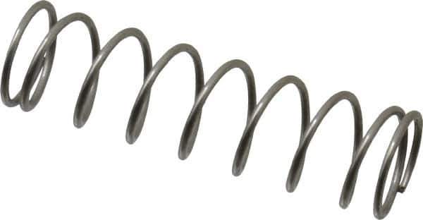 Value Collection - 0.42" OD, 0.035" Wire, 1-1/2" Free Length, Compression Spring - 4.02 Lb Spring Rating, Stainless Steel - Eagle Tool & Supply