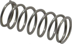 Value Collection - 0.42" OD, 0.041" Wire, 1" Free Length, Compression Spring - 10.71 Lb Spring Rating, Stainless Steel - Eagle Tool & Supply