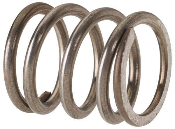 Value Collection - 0.42" OD, 0.047" Wire, 1/2" Free Length, Compression Spring - 35.04 Lb Spring Rating, Stainless Steel - Eagle Tool & Supply