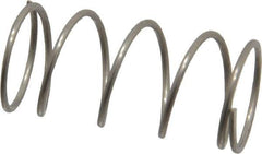 Value Collection - 0.48" OD, 0.035" Wire, 1" Free Length, Compression Spring - 5.19 Lb Spring Rating, Stainless Steel - Eagle Tool & Supply