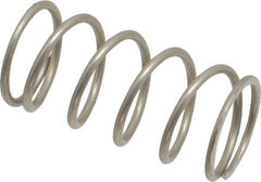 Value Collection - 0.48" OD, 0.041" Wire, 1" Free Length, Compression Spring - 8.77 Lb Spring Rating, Stainless Steel - Eagle Tool & Supply