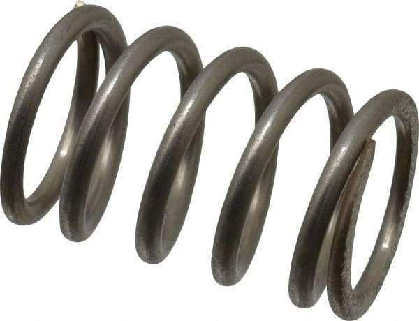Value Collection - 0.48" OD, 0.054" Wire, 3/4" Free Length, Compression Spring - 32.54 Lb Spring Rating, Stainless Steel - Eagle Tool & Supply